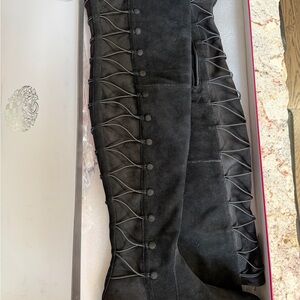 Vince Camuto Black Over the Knee Boots